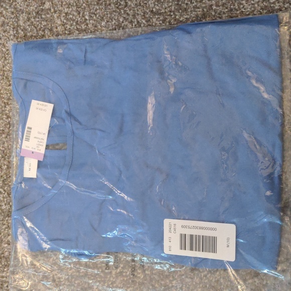 NWT Girls Ruffle Sleeve Peasant Blouse Size M (10) Color Blue Icicle - Picture 6 of 6